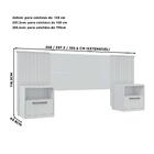 Cabeceira De Cama Box Casal Com Mesa De Cabeceira Branco