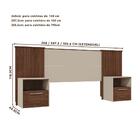 Cabeceira De Cama Box Casal Com Mesa De Cabeceira Havana Off