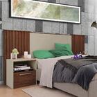 Cabeceira De Cama Box Casal Com Mesa De Cabeceira Havana Off