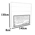 Cabeceira De Cama Box Casal Estofada Alice Bege