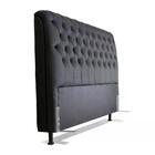 Cabeceira De Cama Box Casal Queen 158cm Pádua Couro Preto