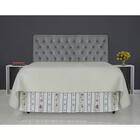 Cabeceira De Cama Box Casal Queen 158cm Pádua Veludo Cinza