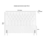 Cabeceira De Cama Box Casal Queen 158cm Pádua Veludo Marfim