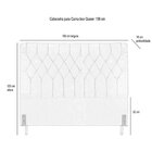 Cabeceira De Cama Box Casal Queen 158cm Pádua Veludo Marrom