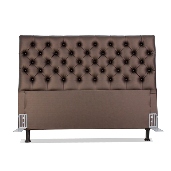 Cabeceira De Cama Box Casal Queen 158cm Versalite Courino Café