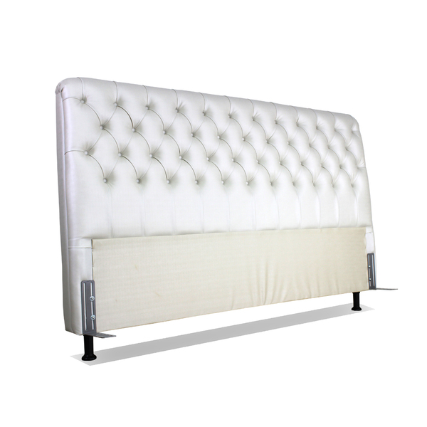 Cabeceira De Cama Box King 193 Cm Padua Larhome Corino Off Wh