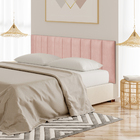 Cabeceira De Cama Box Modular Estofada 60x20cm Rosa