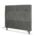 Cabeceira De Cama Box Queen 158 Cm Aurora Larhome Suede Velud
