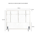 Cabeceira De Cama Box Queen 158 Cm Aurora Larhome Suede Velud