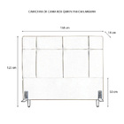 Cabeceira De Cama Box Queen 158 Cm Aurora Larhome Suede Velud
