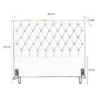 Cabeceira De Cama Box Queen 158 Cm Larhome Versalite Suede Ve