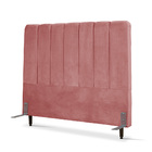 Cabeceira De Cama Box Queen 158 Cm Luna Larhome Suede Veludo