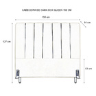 Cabeceira De Cama Box Queen 158 Cm Luna Larhome Suede Veludo
