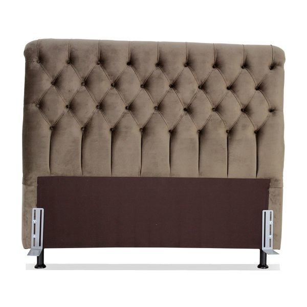 Cabeceira De Cama Box Queen 158 Cm Padua Larhome Suede Veludo