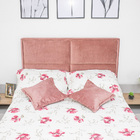 Cabeceira De Cama Box Queen 158 Cm Roma Larhome Tecido Suede