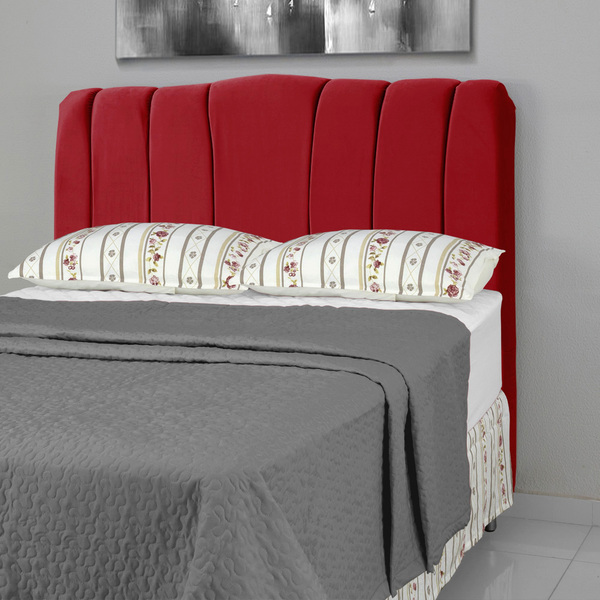 Cabeceira De Cama Box Queen 158 Cm Sevilha Larhome Suede Velu