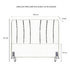 Cabeceira De Cama Box Queen 158 Cm Sevilha Larhome Suede Velu
