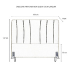 Cabeceira De Cama Box Queen 158 Cm Sevilha Larhome Suede Velu