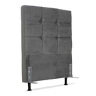 Cabeceira De Cama Box Solteiro 100 Cm Atlanta Larhome Suede V
