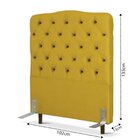 Cabeceira De Cama Box Solteiro 100 Cm Dunas Larhome Amarelo