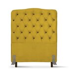 Cabeceira De Cama Box Solteiro 100 Cm Dunas Larhome Amarelo