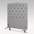 Cabeceira De Cama Box Solteiro 100 Cm Dunas Larhome Cinza Cla