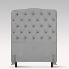 Cabeceira De Cama Box Solteiro 100 Cm Dunas Larhome Cinza Cla