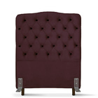 Cabeceira De Cama Box Solteiro 110 Cm Dunas Larhome Suede Vel