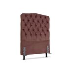 Cabeceira De Cama Box Solteiro 110 Cm Dunas Larhome Suede Vel