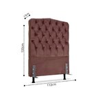 Cabeceira De Cama Box Solteiro 110 Cm Dunas Larhome Suede Vel