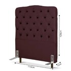 Cabeceira De Cama Box Solteiro 110 Cm Dunas Larhome Vinho