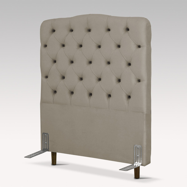Cabeceira De Cama Box Solteiro 88 Cm Dunas Larhome Suede Velu