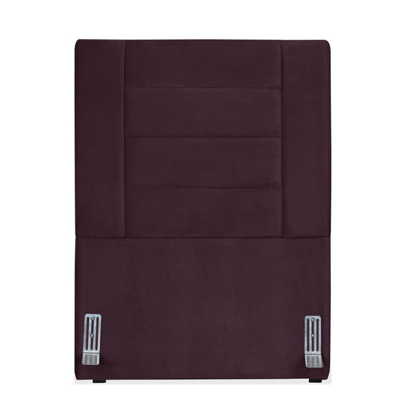 Cabeceira De Cama Box Solteiro 88 Cm Viena Larhome Suede Velu