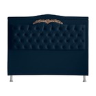 Cabeceira De Cama Box Solteiro 90 Cm  Barcelona Azul Marinho