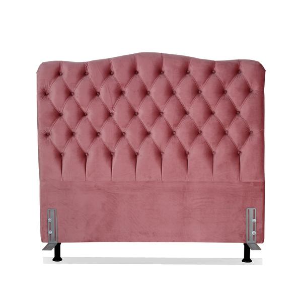 Cabeceira De Cama Box Viúva 128 Cm Dunas Larhome Tecido Suede