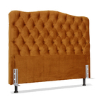 Cabeceira De Cama Box Viúva 128 Cm Dunas Larhome Tecido Suede