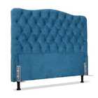 Cabeceira De Cama Box Viúva 128 Cm Dunas Larhome Tecido Suede