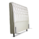 Cabeceira De Cama Box Viúva 128 Cm Padua Larhome Corino Bege.