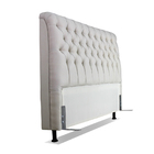 Cabeceira De Cama Box Viúva 128 Cm Padua Larhome Linho Off Wh