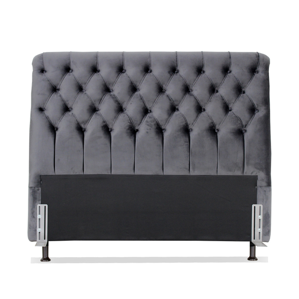 Cabeceira De Cama Box Viúva 128 Cm Padua Larhome Suede Veludo