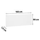 Cabeceira de Cama Casal 165cm Branco Mat Prime Plus Luciane