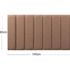 Cabeceira De Cama Casal 7 Peças 140x60cm Veludo Rose