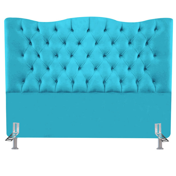 Cabeceira De Cama Casal Box King Size Estofada 1,95m Dunas Na