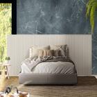 Cabeceira De Cama Casal Ou Queen 240cm Off White Macieira Sho