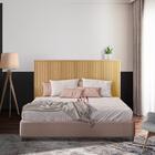 Cabeceira De Cama Casal Ripada 162cm Carvalho Sálvia Shop Jm
