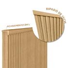 Cabeceira De Cama Casal Ripada 162cm Carvalho Sálvia Shop Jm