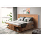 Cabeceira De Cama Extensível Casal/queen/king Bali - Nozes -