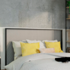 Cabeceira De Cama Ferro Estilo Industrial Telada 180x115 Quee