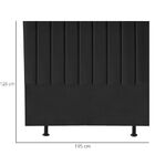 Cabeceira De Cama King Box 195 Cm Karla Carla Corino Preto