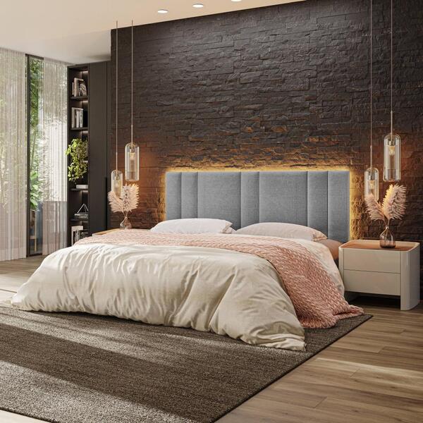 Cabeceira De Cama King Com Led - Vns Concept